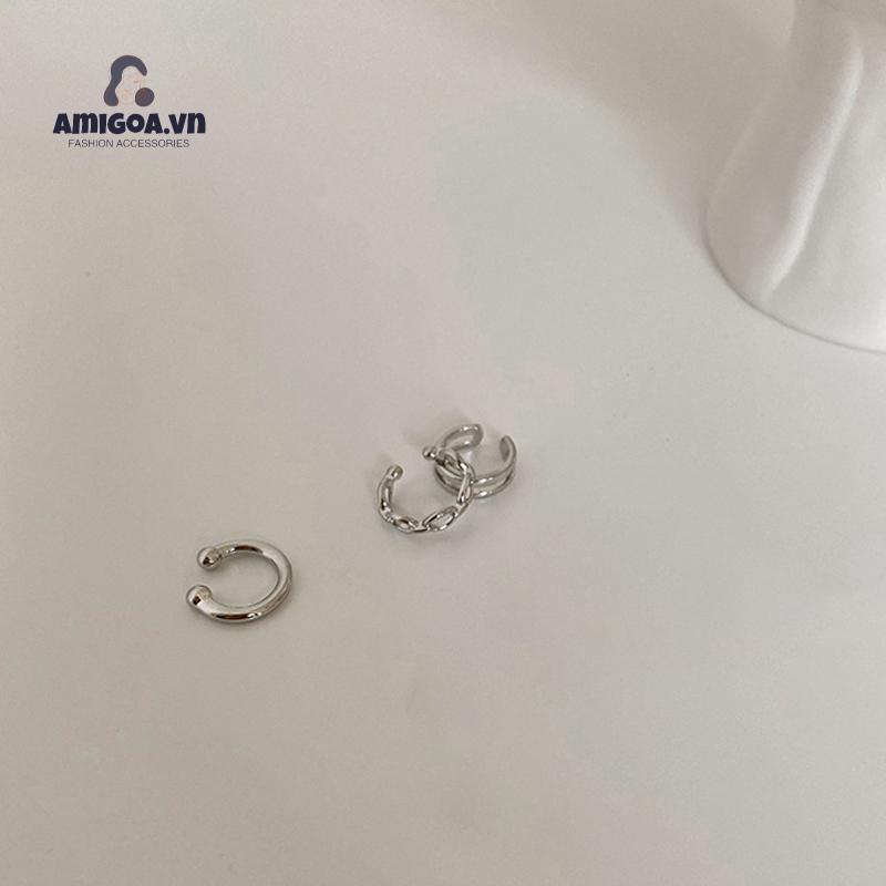 ✨✨Bộ Khuyên Kẹp Vành Tai Phong Cách Pháp Cổ Điển Cao Cấp Dành Cho Nữ