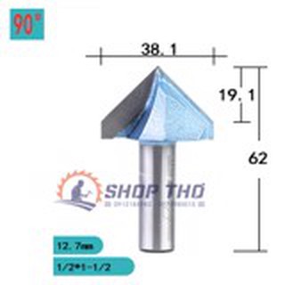 Mũi phay 3D Tideway đánh góc nhon 90 độ