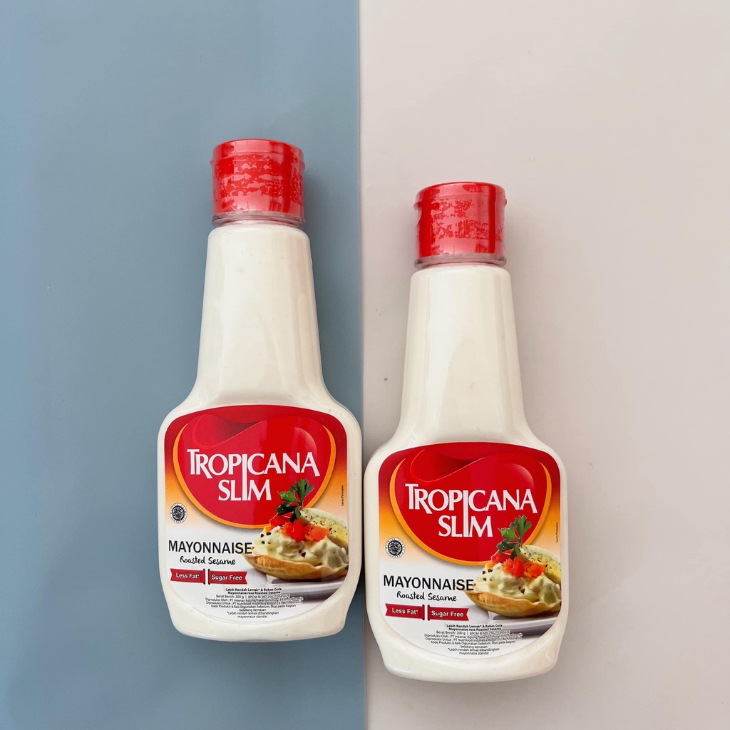 Sốt Mayonnaise Mè Rang Tropicana Slim Không Đường, Ít Béo Dành Cho Ăn Kiêng Healthy, Tiểu Đường, Eat Clean DATE 08/2023