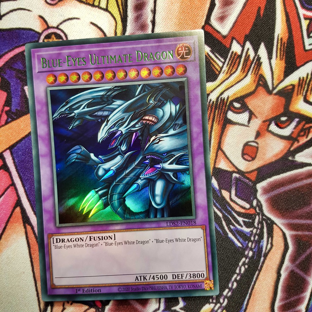 Thẻ bài Yugioh Rồng trắng mắt xanh | Blue-Eyes Ultimate Dragon | LDS2 Ultra Rare