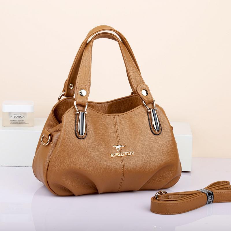 Túi Xách Tay Bằng Da Mềm Thời Trang Cho Phụ Nữ Trung Niên