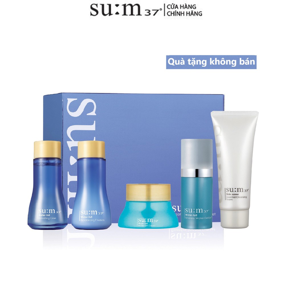 [HB Gift] Bộ 5 bước cấp nước ẩm mịn da Su:m37 Water-full 5pcs Special Gift Set Gimmick