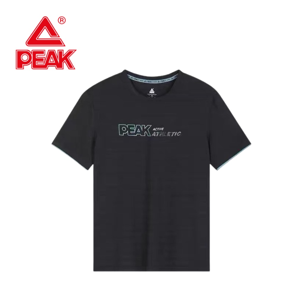 Áo thun Thể Thao Chính Hãng Cao Cấp PEAK F6222411, chuyên cho Chạy bộ, thoáng khí, nhanh khô, thấm hút mồ hôi, co giãn