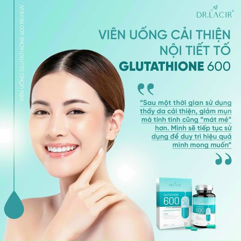 Viên uống trắng da Glutathione ngừa nám mịn da