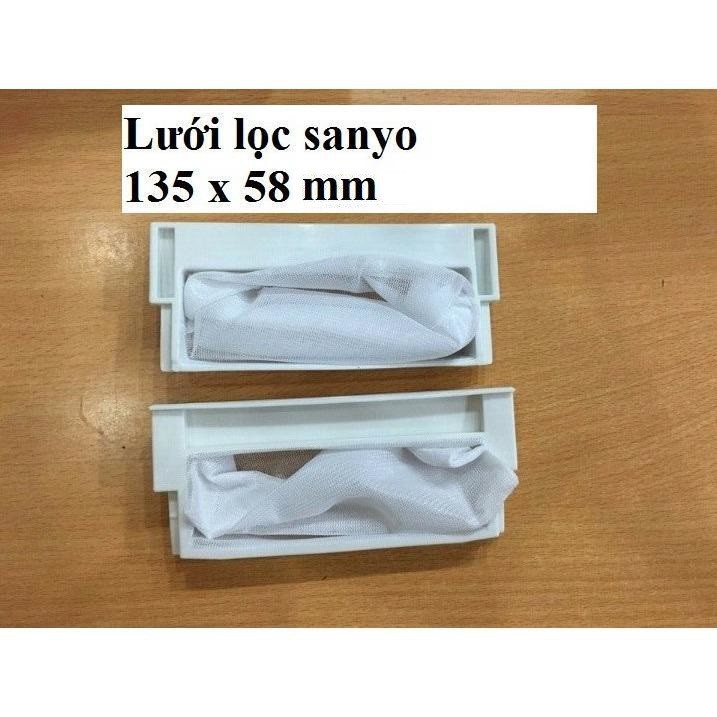 Túi lọc rác máy giặt Sanyo 58x135mm [SẴN HÀNG] lưới lọc rác máy giặt Sanyo chọn kích thước như hình