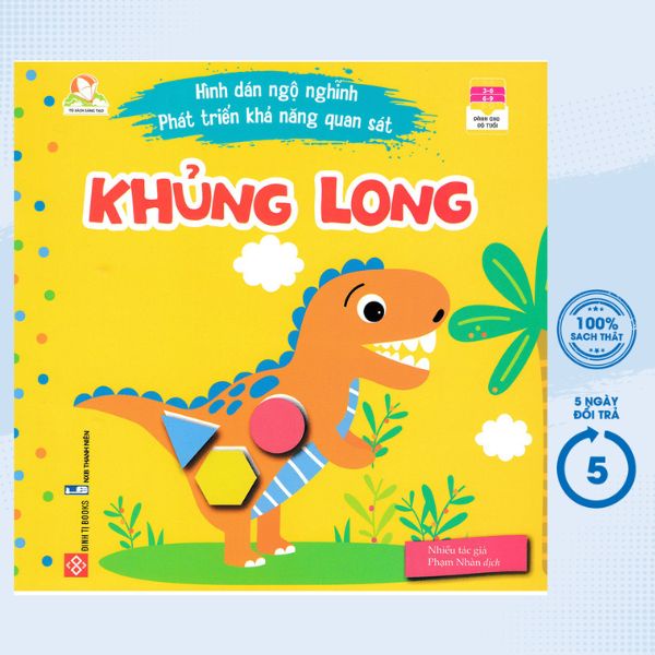 Sách - Hình Dán Ngộ Nghĩnh Phát Triển Khả Năng Quan Sát - Khủng Long - DTI