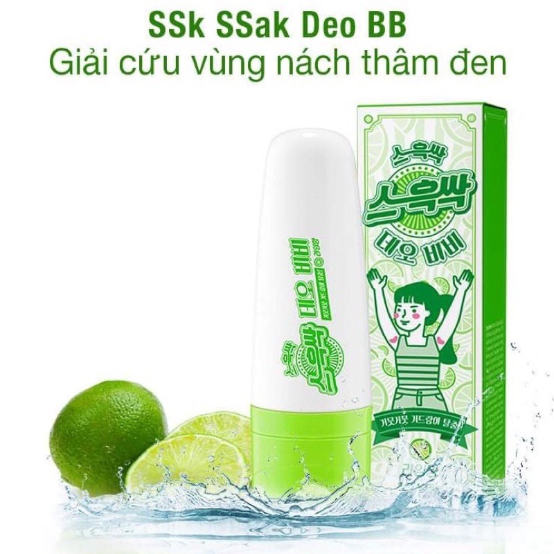 Lăn Khử Mùi Và Làm Trắng Da Vùng Nách Ssk Ssak Deo BB