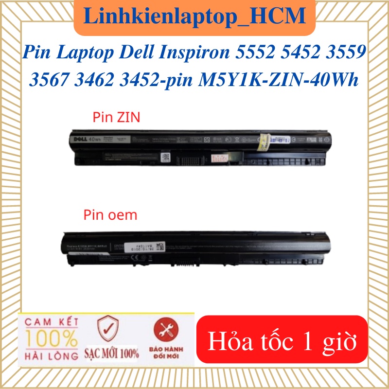 Pin M5Y1K-Pin Laptop Dell Inspiron 5552 5452 3559 3567 3462 3452-40W