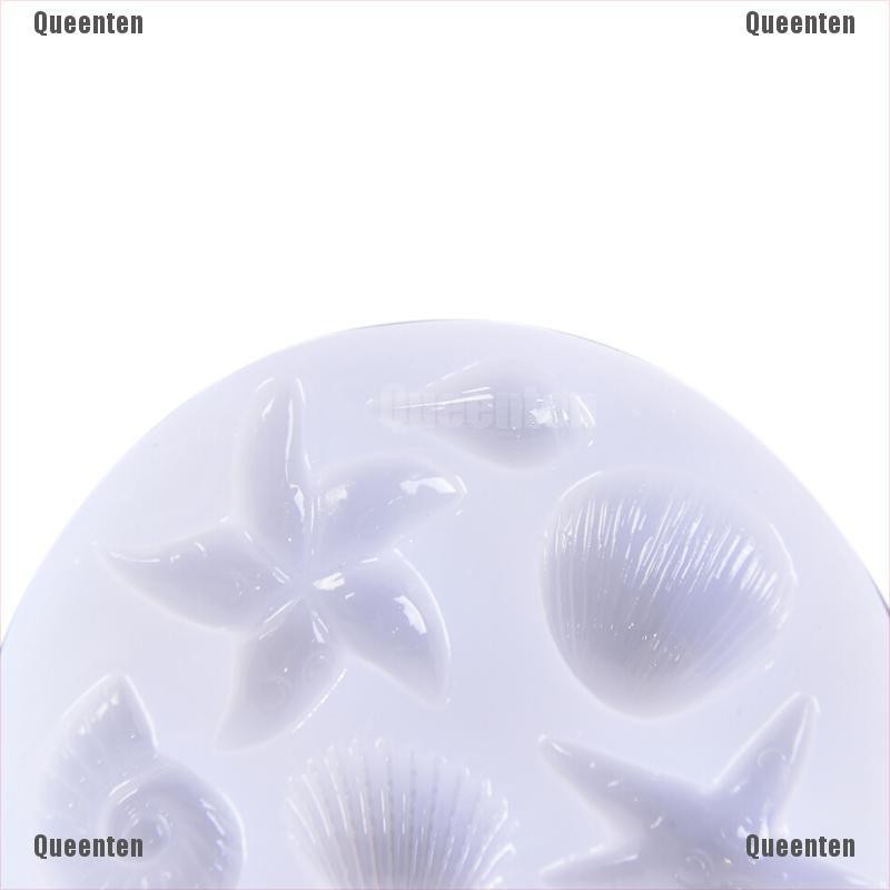 Khuôn silicone resin tạo hình làm trang sức hình sao biển/vỏ sò DIY