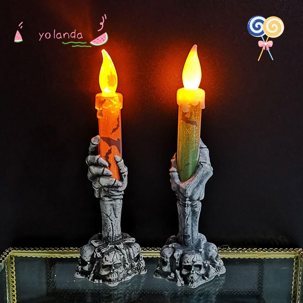 Giá Đỡ Nến Hình Đầu Lâu Độc Đáo Trang Trí Tiệc Halloween