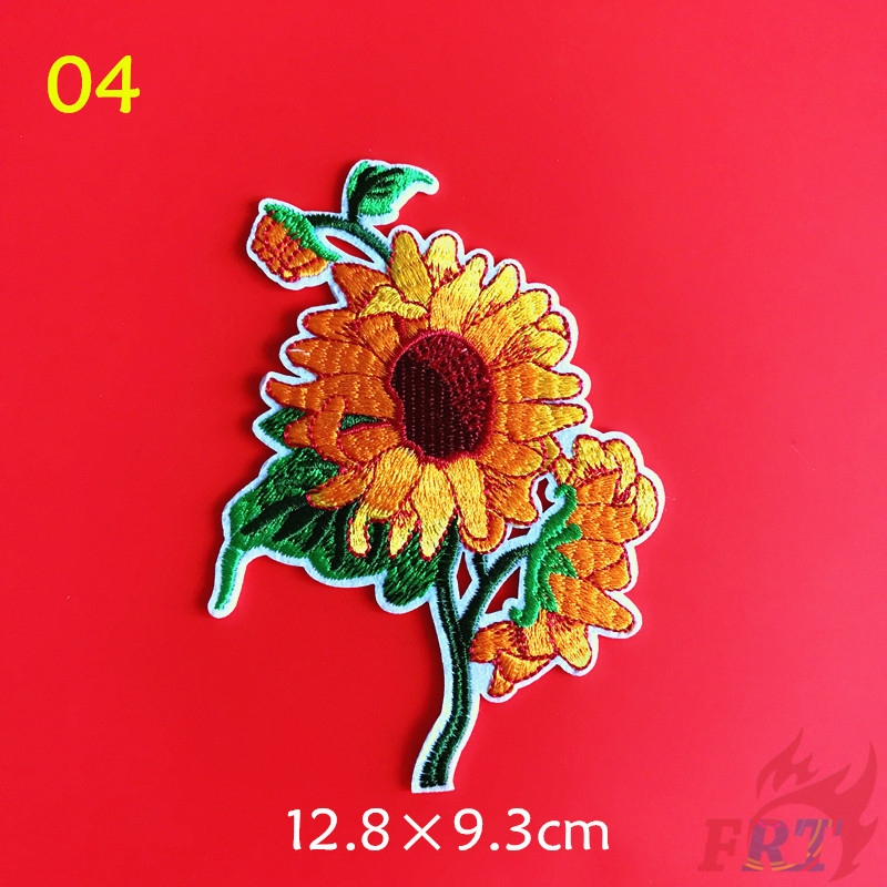 Miếng thêu/ủi hình hoa hướng dương trang trí trang phục DIY