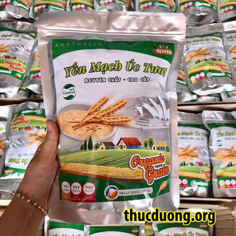 Yến mạch tươi Organic Úc Giảm Cân loại đặc biệt số 1 nguyên chất 1kg Thực Dưỡng Bà Loan