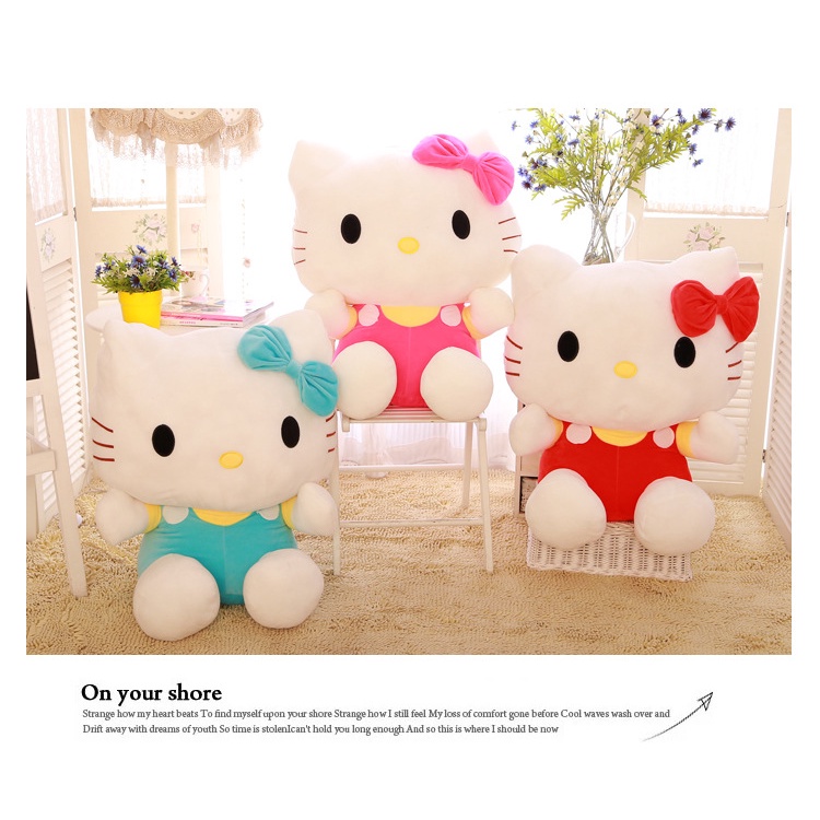 Mèo Hello Kitty Nhồi Bông Mềm Mại Xinh Xắn