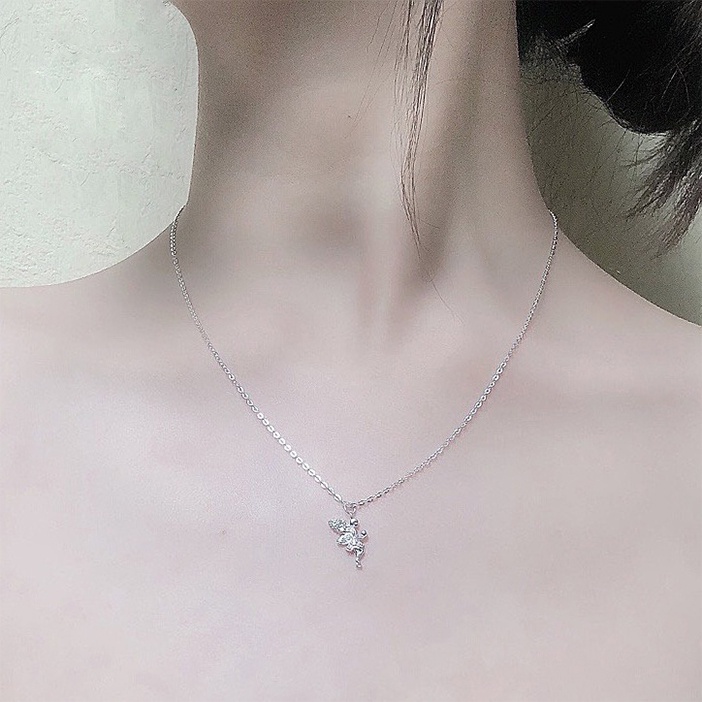 Dây chuyền bạc ATJ9082 thiết kê mặt thiên thần cao cấp , vòng cổ Angel Necklace -  ANTA Jewelry