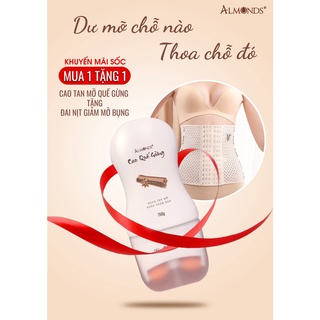 Cao quế gừng tan mỡ bụng ALMONDS 150gr