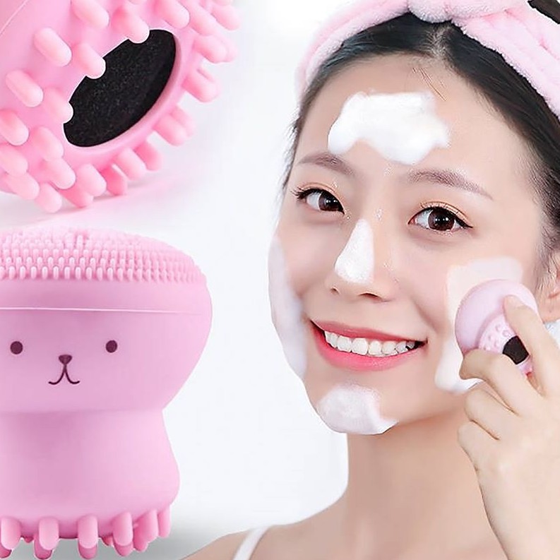 Cọ bạch tuộc rửa mặt silicon - rửa sâu tẩy tế bào chết - ngừa mụn ( có hộp và không hộp ) | BigBuy360 - bigbuy360.vn