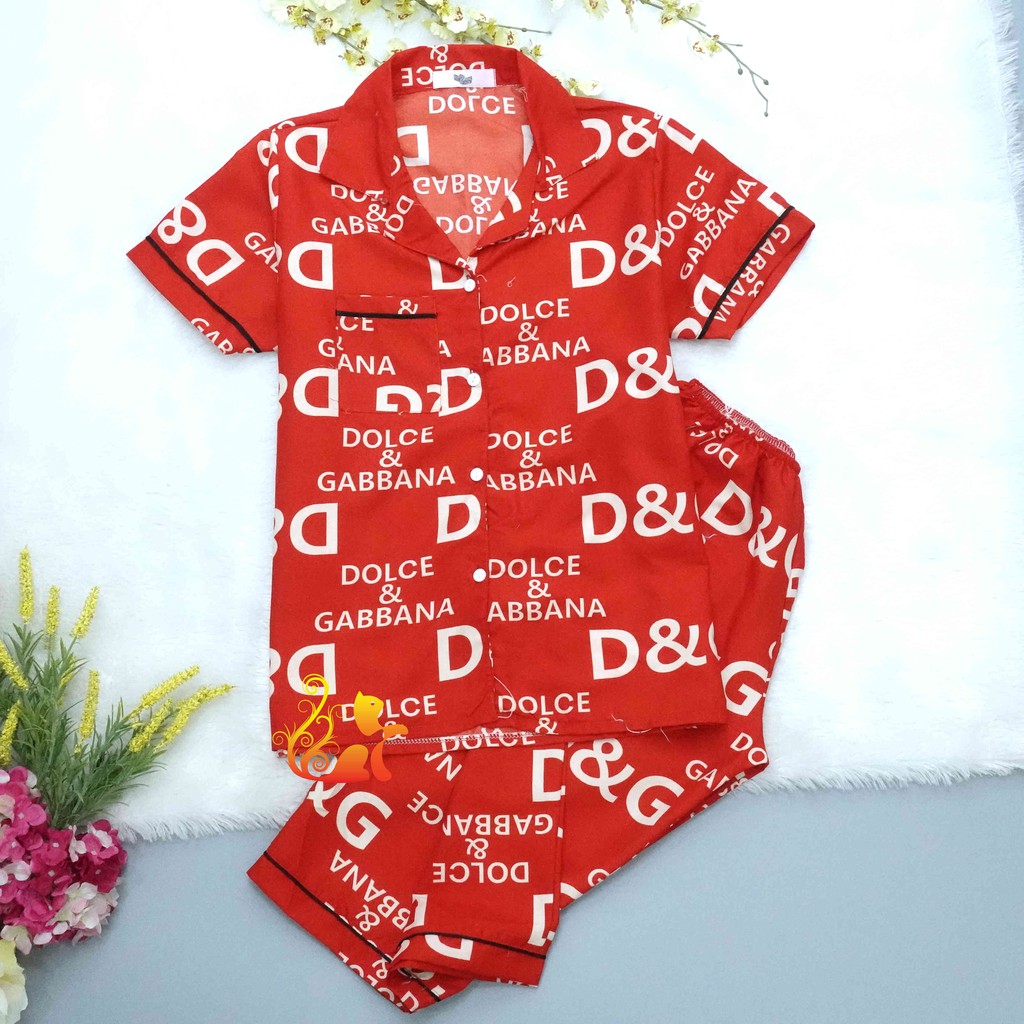 Bộ Đồ Mặc Nhà &quot;Họa Tiết Dờ Gờ&quot; Pijama Kate Thái Quần Lửng - Dưới 58kg.