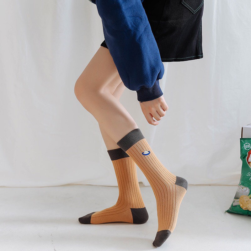 Vớ/ Tất Cổ Cao Địa Cầu Nam/ Nữ ERASHOP 075389 - Vải Co Giãn 4 Chiều Freesize, Phù Hợp Mang Giày Sneaker, Boot, Rẻ Đẹp