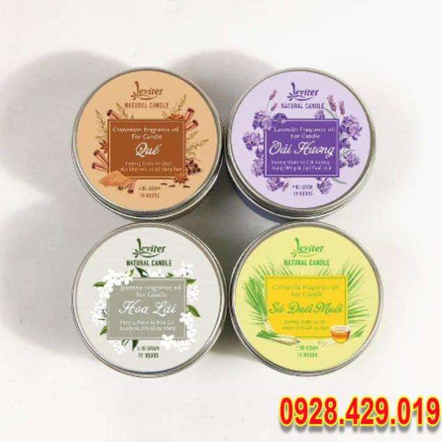 Combo 4 Nến thơm hộp thiếc Leviter