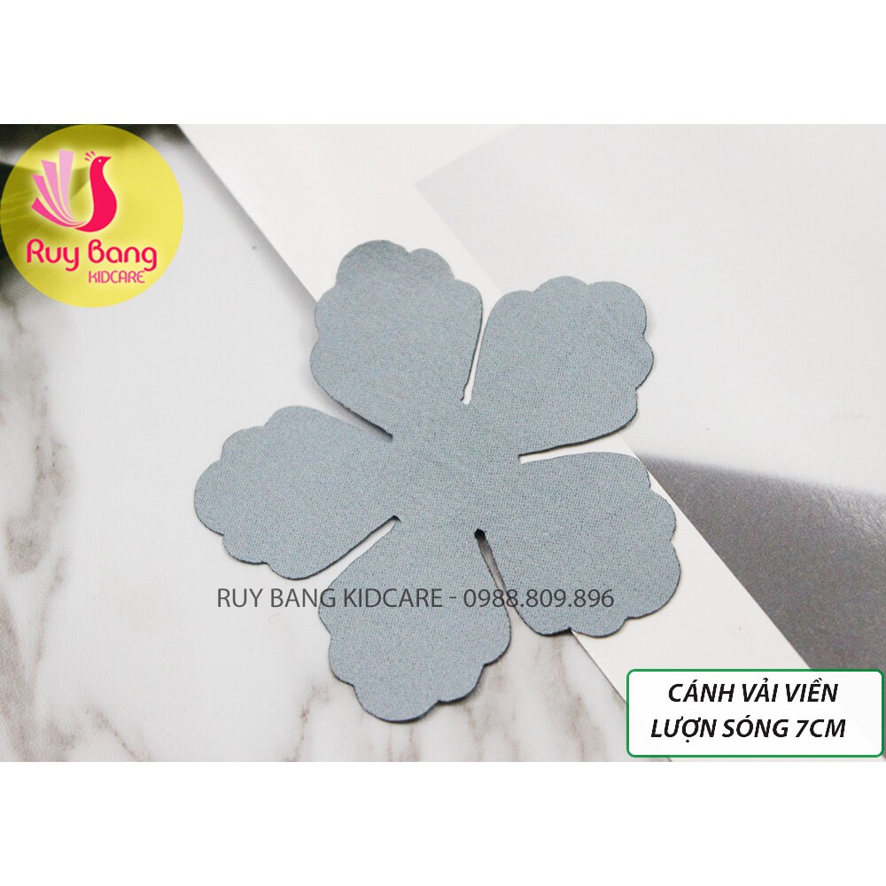 Cánh hoa lượn sóng ( gói 50 cánh ) - nguyên liệu tự làm hoa vải cao cấp