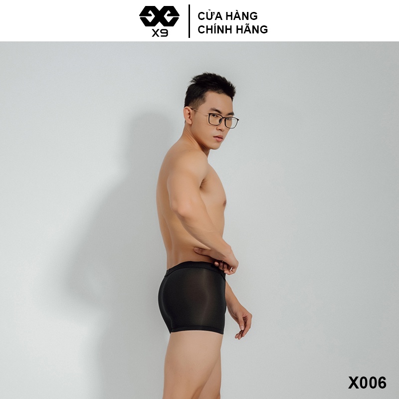 Combo 3 Quần Lót Nam Boxer Trunk Kháng Khuẩn Cotton Co Giãn Thoáng Mát - Thương Hiệu X9 - X006
