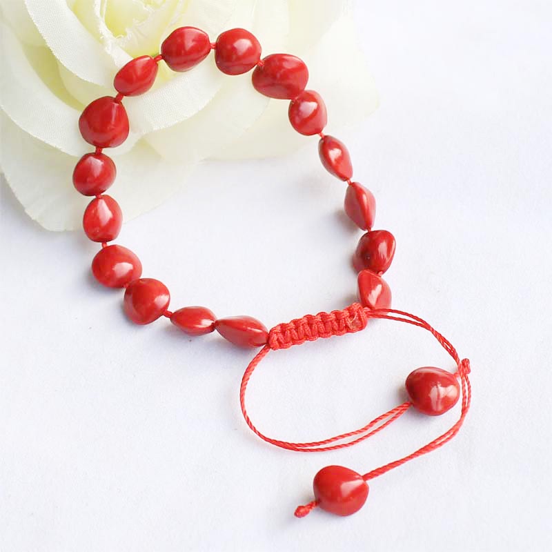 Vòng Tay Chuỗi Hạt Bồ Đề Trái Tim Đỏ Làm Quà Tặng Sinh Nhật