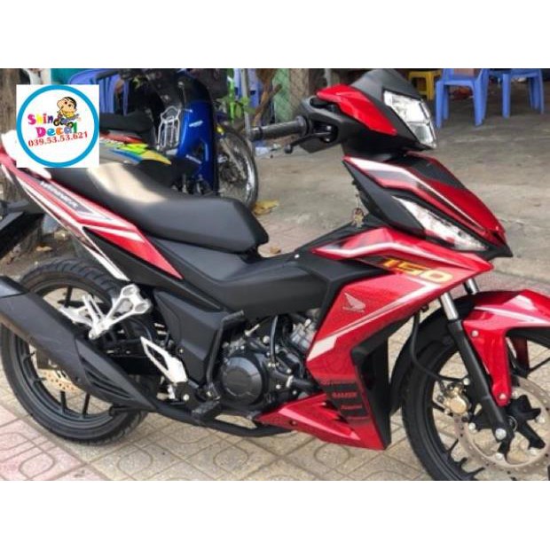 Tem rời winner sọc trắng dán xe đỏ 3 lớp ko bay màu