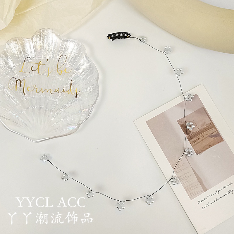 Dây cài tóc hoa và trái tim xinh xắn