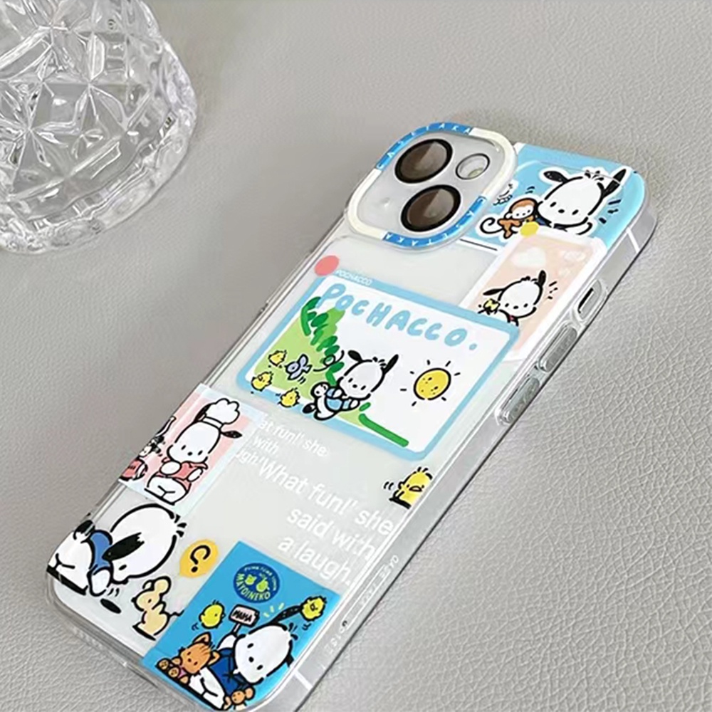 SANRIO Ốp Điện Thoại TPU Mềm Chống Sốc Hình Pochacco Cho IPhone11 12Pro 12Promax 12mini 11PRO 11PROMAX 13 13PRO 13PROMAX Xs Max XR 7 8 Plus