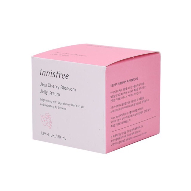 Kem Dưỡng Dạng Gel Cấp Nước Chiết Xuất Anh Đào Innisfree Jeju Cherry Blossom Jelly Cream | BigBuy360 - bigbuy360.vn