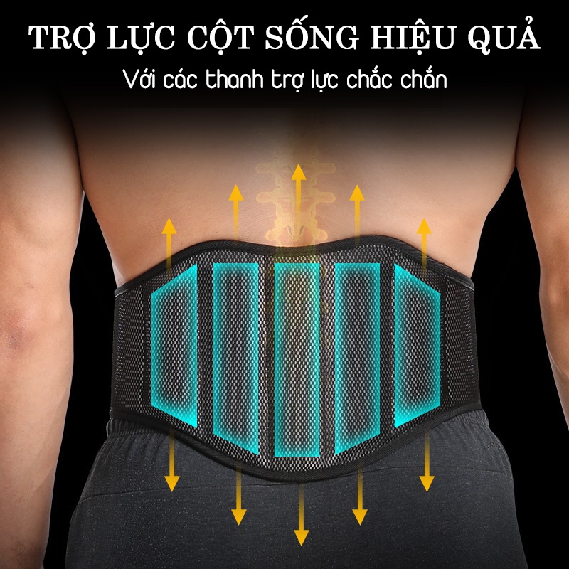 Đai Lưng Tập Gym Valeo Thiết Kế Lục Giác rộng 19cm bảo vệ lưng tối ưu