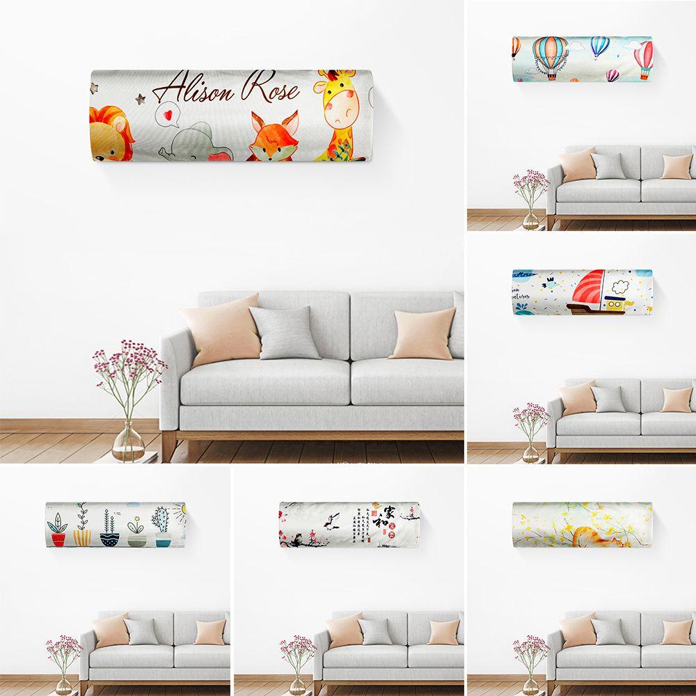 Tấm Vải Bọc Máy Điều Hòa Chống Bụi Họa Tiết Hoạt Hình Dễ Vệ Sinh