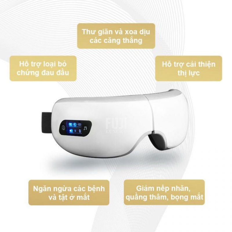 Máy Massage Mắt Fuji-giảm 350k Mã Fuji35 Giúp Thư Giãn Mắt,hỗ Trợ Tan Quầng Thâm Mắt,cải Thiện Thị Lực Cho Người Cận Thị
