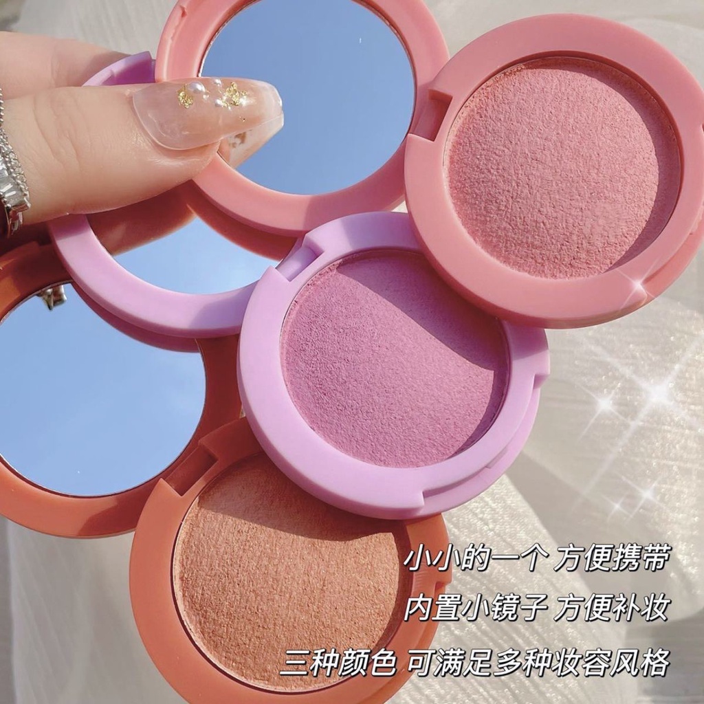 Phấn Má Hồng 3 Màu Tự Nhiên Xinh Xắn