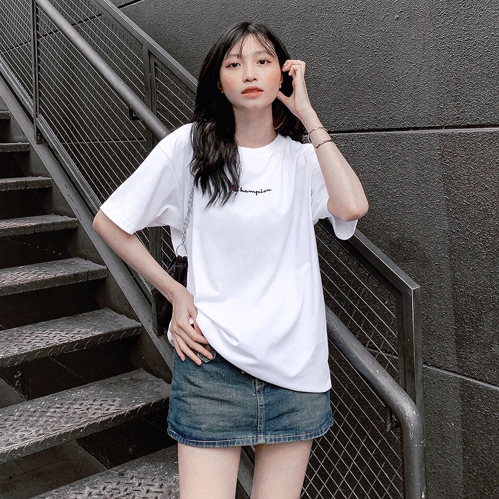 Áo thun Champion Màu Vàng Đậm Chất Liệu Cotton