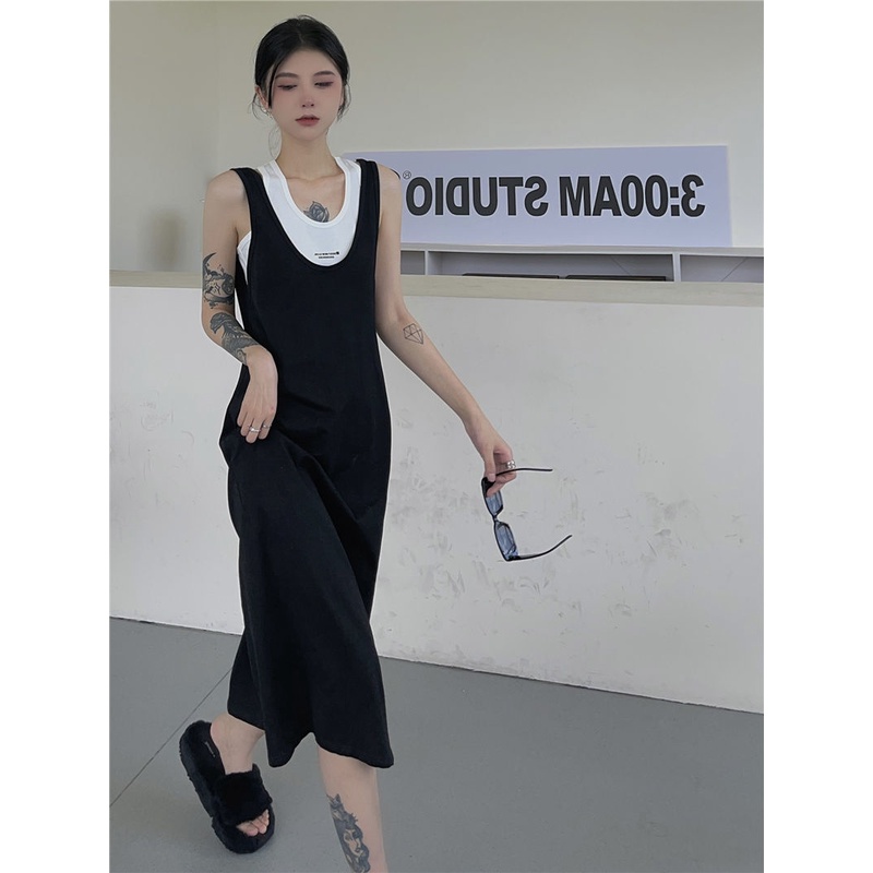 Set Đầm Hai Dây Và Áo Khoác Phong Cách Hàn Quốc Cổ Điển Cho Nữ