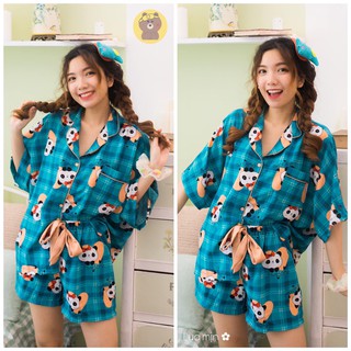 [HCM] (40-60kg) Đồ bộ đùi cánh dơi lụa/satin/latin/mango. drap gối codipa