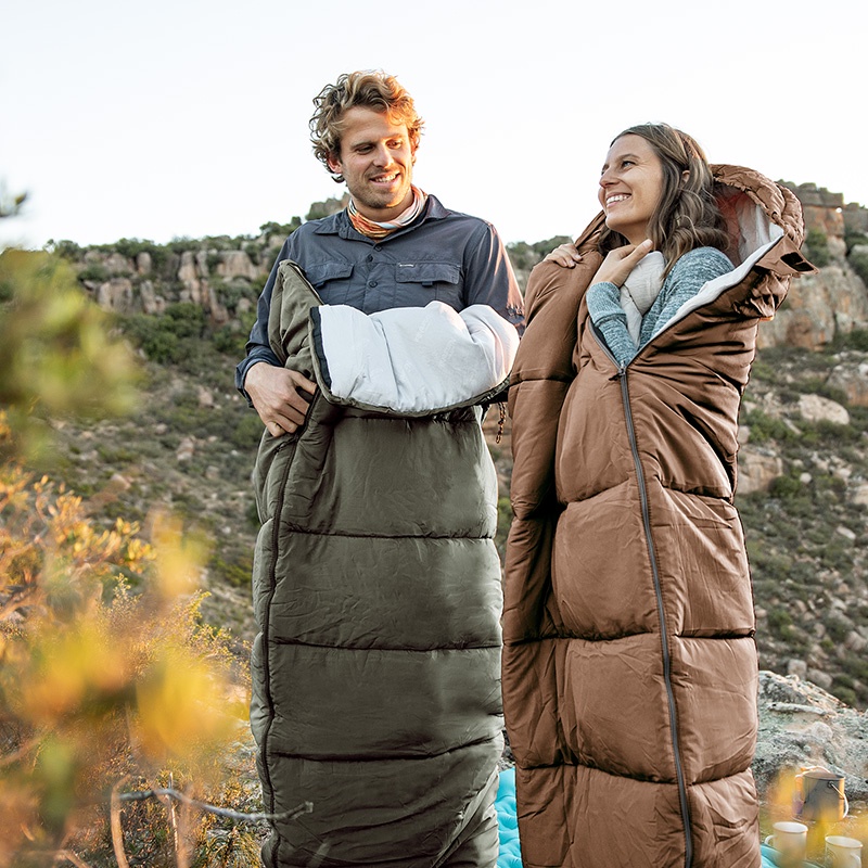 Túi Ngủ Mùa Đông Naturehike U250 NH20MSD07, Túi ngủ Cao Cấp Có Mũ Trùm, Lớp bông dày, Nhiệt Độ 5-15°C, Ghép Đôi - ĐI OUT