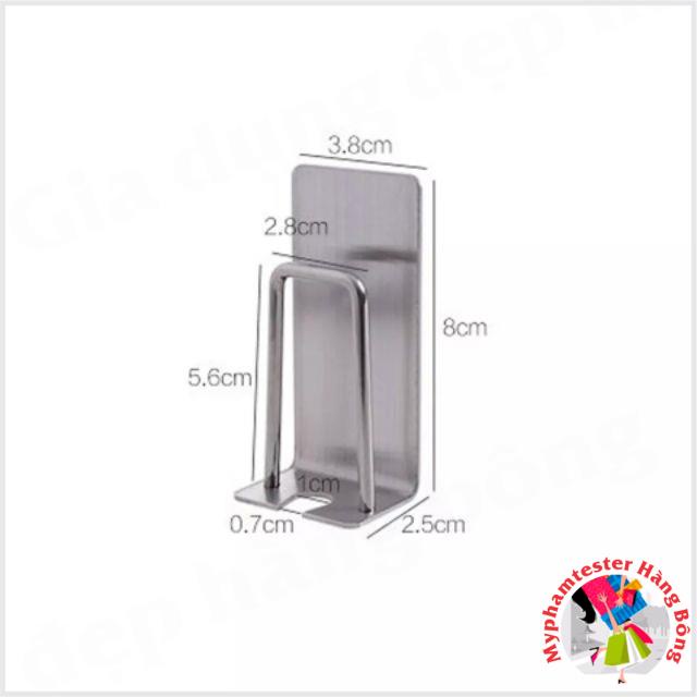 Giá cắm chải inox kèm keo