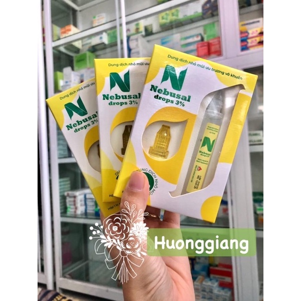 N Nebusal drops 3% Nhỏ mũi nghẹt mũi , sổ mũi , chảy nước mũi cho trẻ từ sơ sinh