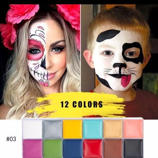 Bộ MÀU VẼ MẶT nén IMAGiC- MÀU HOÁ TRANG- HOÁ TRANG HALLOWEEN