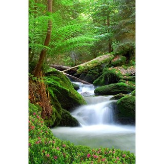 Tranh dán tường 3D VTC Cảnh đẹp thiên nhiên WT0022 kim sa