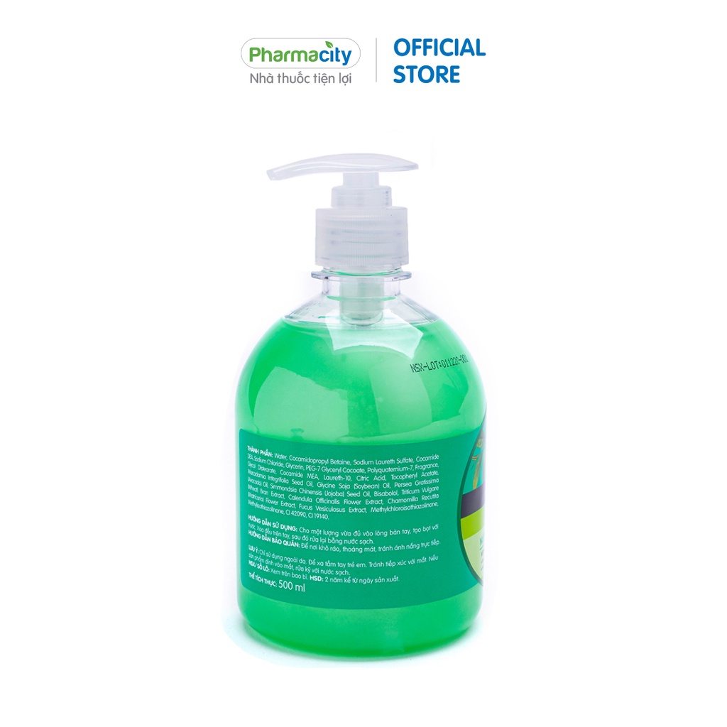 Nước Rửa Tay Pharmacity Hương Trà Xanh Feliz, Hương Hoa Oải Hương (500ml)