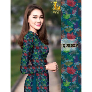 VẢI MAY ÁO DÀI HOẠ TIẾT ĐẸP CÓ ẢNH THẬT(CẢ BỘ VẢI)XUẤT KHẨU