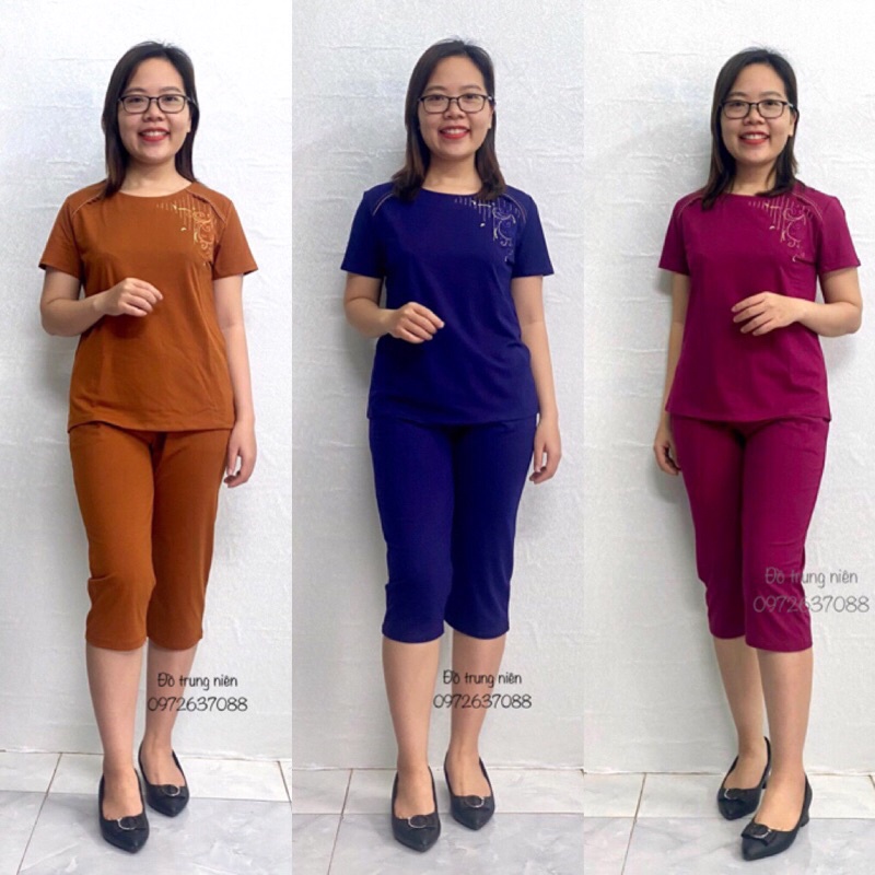 Bộ Đồ Mắc Trung Niên Mùa Hè Chất Cotton