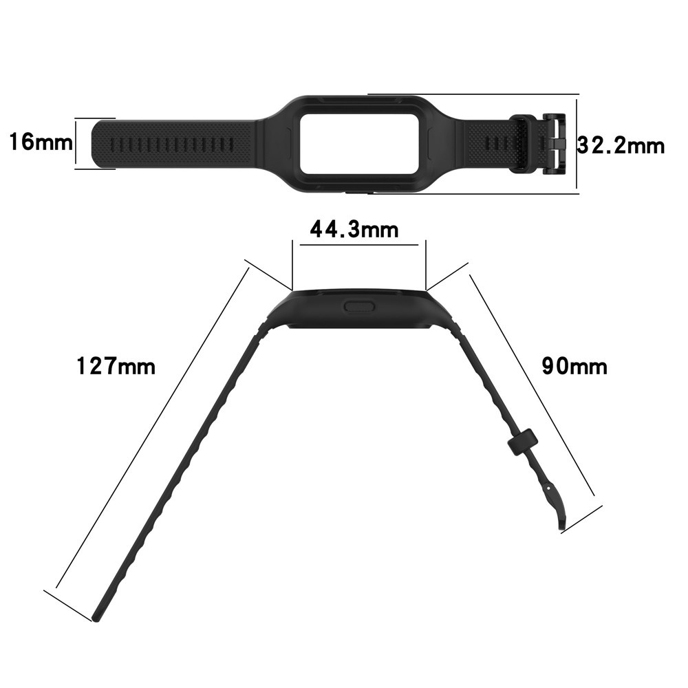 Ốp Lưng Silicone Có Dây Đeo Tay Cho Huawei Band 8 7 6