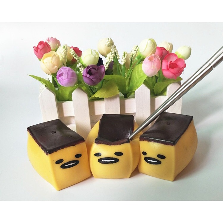 Đồ chơi Trứng Biến Thái Bánh Mỳ Ú Gudetama  Trứng Lưới Mochi bóp vui giải tỏa căng thẳng