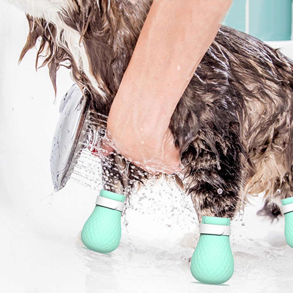 Bộ 4 găng tay chân chống trầy đi tắm tiện dụng cho mèo cưng - ảnh sản phẩm 2