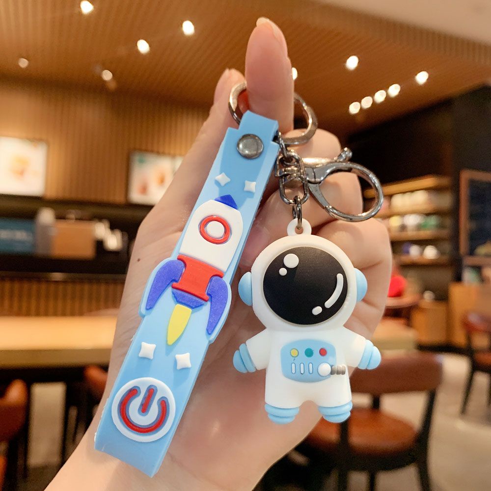 Móc Chìa Khóa Hình Phi Hành Gia Bằng Pvc Nhiều Màu Thời Trang Cho Nam Và Nữ