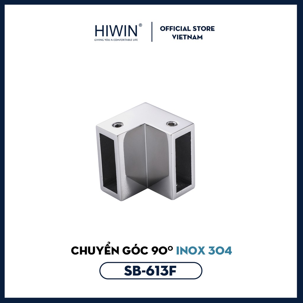 Chuyển góc 90 độ cabin kính chất liệu inox 304 mặt gương Hiwin SB-613F